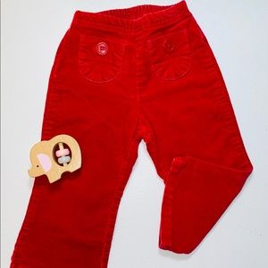Baby Gap Red Velvet pants
